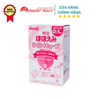 Sữa thanh meiji 24 thanh 648g nội địa nhật bản, sữa meiji thanh số 0 và số 9