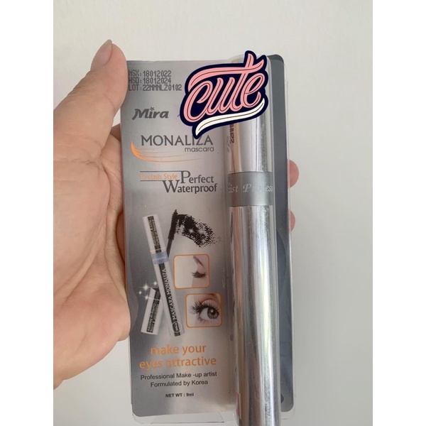 MASCARA CONG KHÔNG TRÔI 12 giờ MIRA Hàn Quốc 9 ml