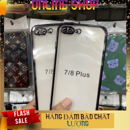 Ốp lưng iPhone 7/8plus si viền đen realsky-phụ kiện online shop