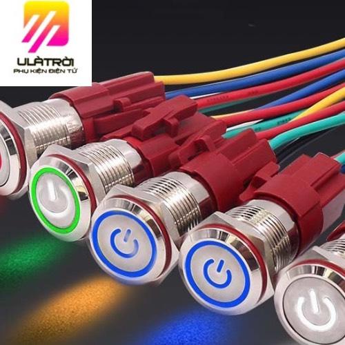 Nút nhấn báo nguồn 16mm, nút nhấn giữ có LED báo nguồn 5-24VDC