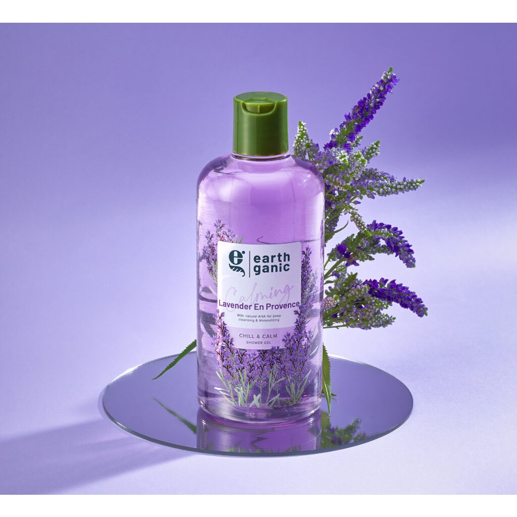 Gel Tắm Earthganic Chill &amp; Calm Hương Hoa Oải Hương 240ml