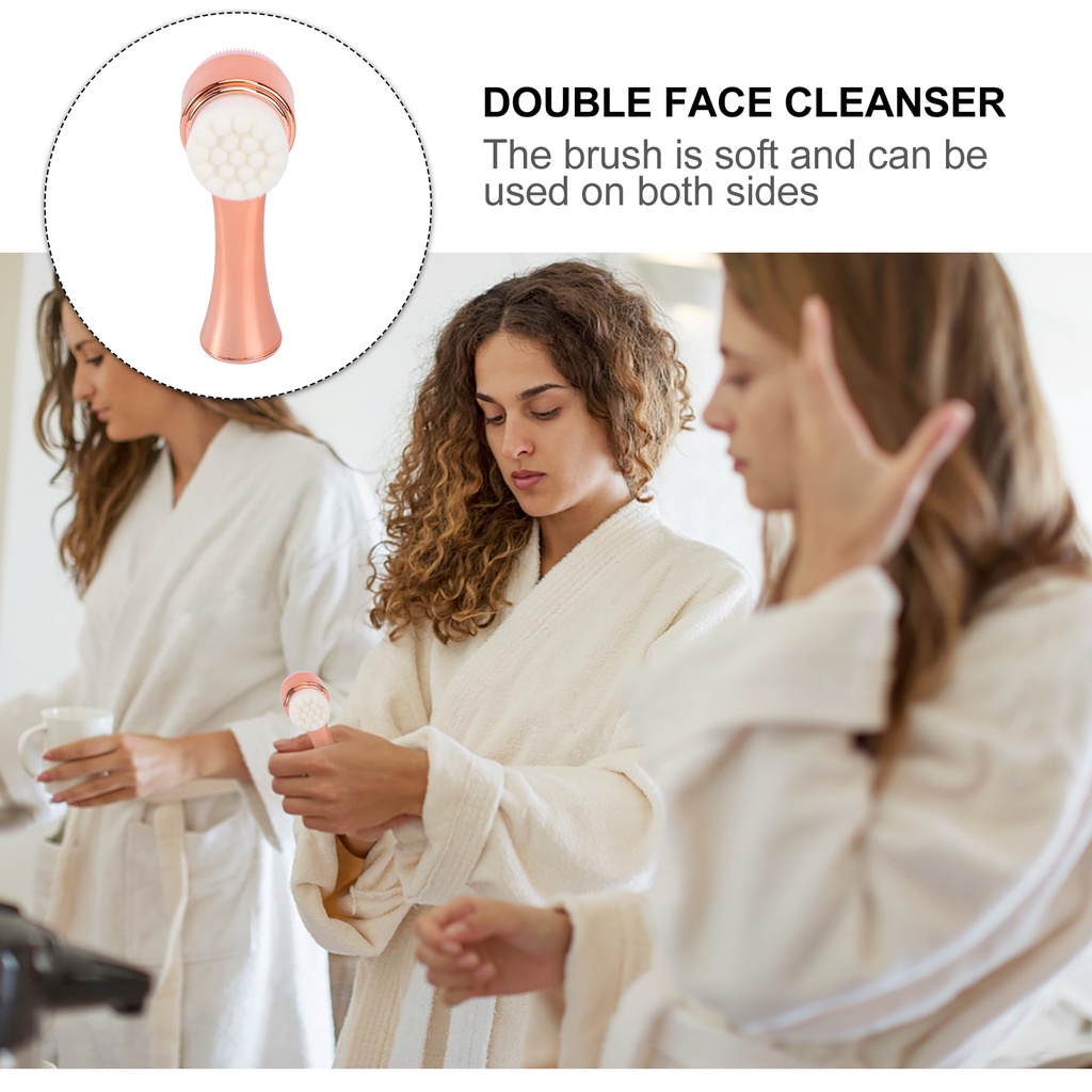 Set 1 Bàn Chải Rửa Mặt Mát Xa Tẩy Tế Bào Chết Tiện Dụng