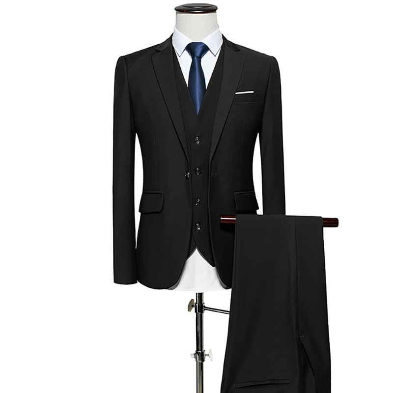 Bộ Áo Khoác + Quần Vest Tuxedo Ôm Dáng Phong Cách Mới Chất Lượng Cao Lịch Lãm Cho Chú Rể Trong Ngày Cưới
