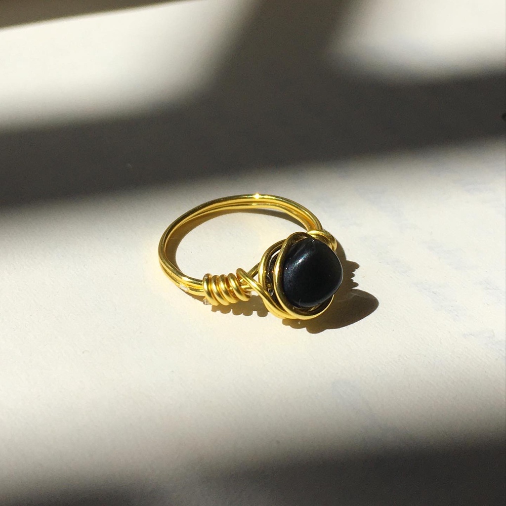 Nhẫn đá Black Tourmaline