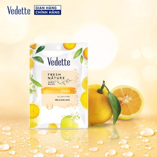 Mặt nạ thiên nhiên Vedette Yuzu 22ml