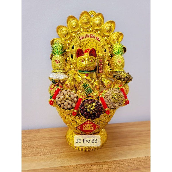 tháp ngũ đậu ngọc thực mèo pháo(ko tỏi)cao 17cm ngang 16cm