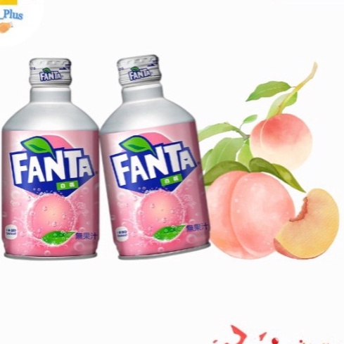 Nước có ga Fanta hương đào trắng - hương nho 300ml Nhật Bản