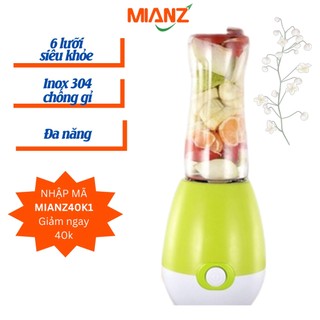 Máy xay sinh tố cầm tay cắm điện - Công suất 250W - 500ML - Xay thịt, đá - MIANZ STORE - Bảo hành 3 tháng