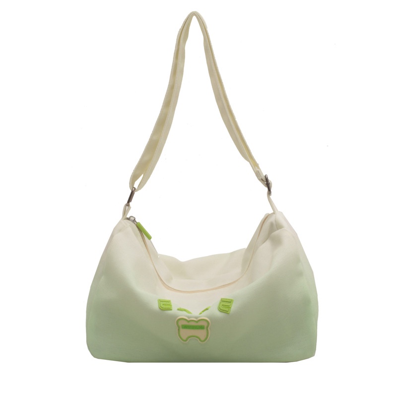 Ielgy Túi Đeo Chéo Màu gradient Phong Cách preppy Thời Trang Cho Nữ