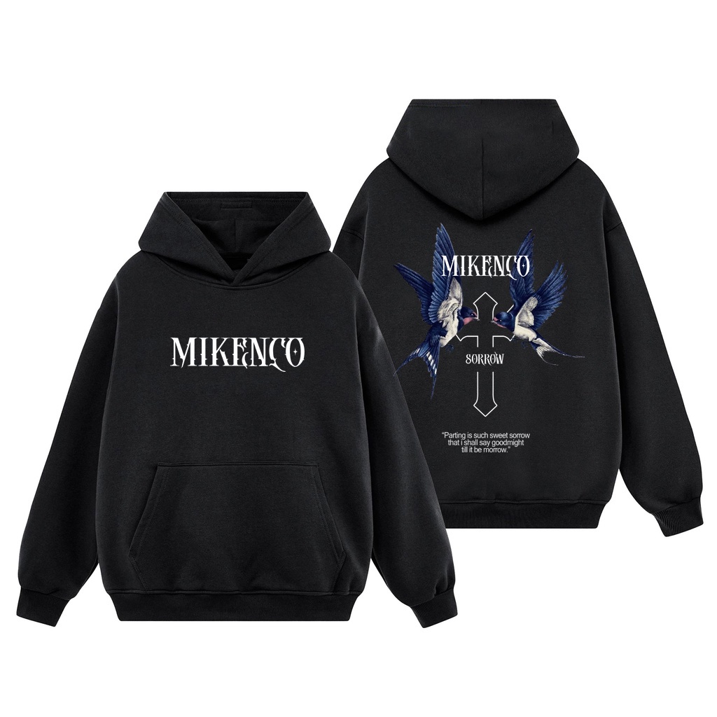 Áo Hoodie In Hình Mikenco Chim Form Rộng Greek Gods - Áo Hoodie Dài Tay Unisex 100% Cotton Trần Bông