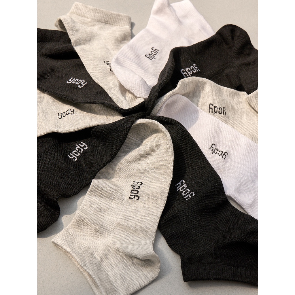 Tất nam Yody pack 2 cotton dệt lưới quà tặng cho khách hàng màu ngẫu nhiên TAM5035