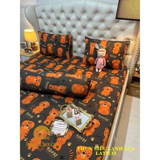 BỘ DRAP THUN SIÊU LẠNH LỤA LATICO THÁI LAN CAO CẤP MỚI (ÔM KHOÁ KÉO)