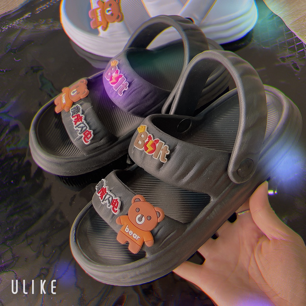 Dép Sandal Nữ, Dép Bánh Mì Có Quai Sau Cho Nữ Phong Cách Siêu Hot Trend Chất Cao Su Siêu Nhẹ(sz 40/41= chân 38/39)