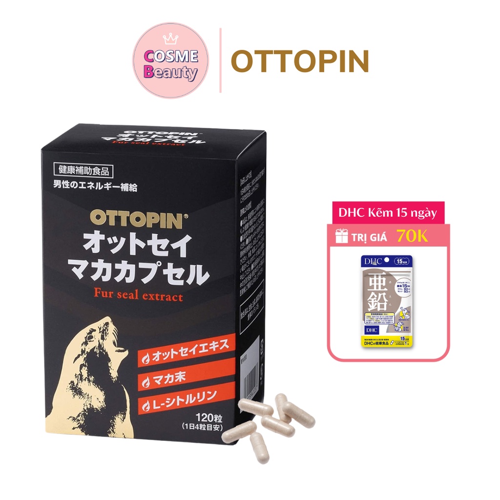 Tăng cường sinh lý nam giới cao cấp Nhật Bản OTTOPIN giảm suất tinh sớm, kéo dài thời gian quan hệ 120 viên Cosme.Beauty