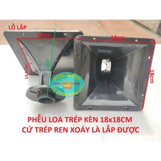 Một cái họng kèn sân khấu 18x18cm
