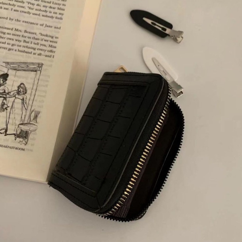 Ví Da PU Cao Cấp Với 18 Ngăn Đựng Thẻ Thời Trang