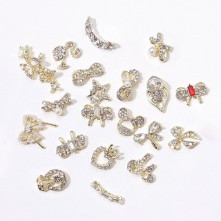 Phụ kiện charm nơ  đính móng nail.