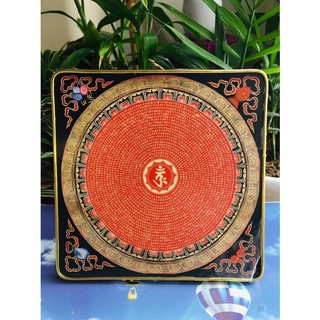 Tranh lụa/mica ép gỗ mdf hình ảnh chú Lăng Nghiêm kích thước 50x50cm