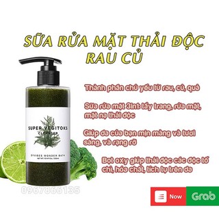 Sữa Rửa Mặt Thải Độc Rau Củ Wonder Bath Super Vegitoks Cleanser