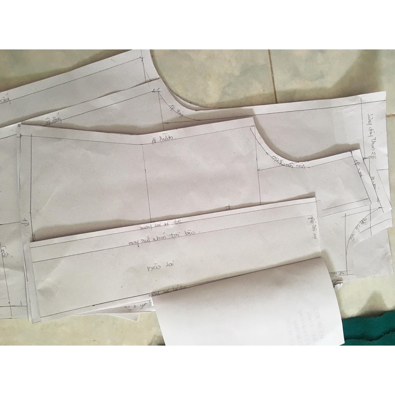 Rập váy nữ sát nách bèo tầng xuông xinh