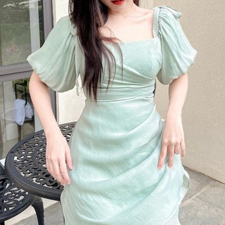 Đầm HANNA - Đầm trễ vai nhún eo