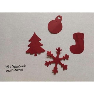 Set Trang trí làm thiệp Noel
