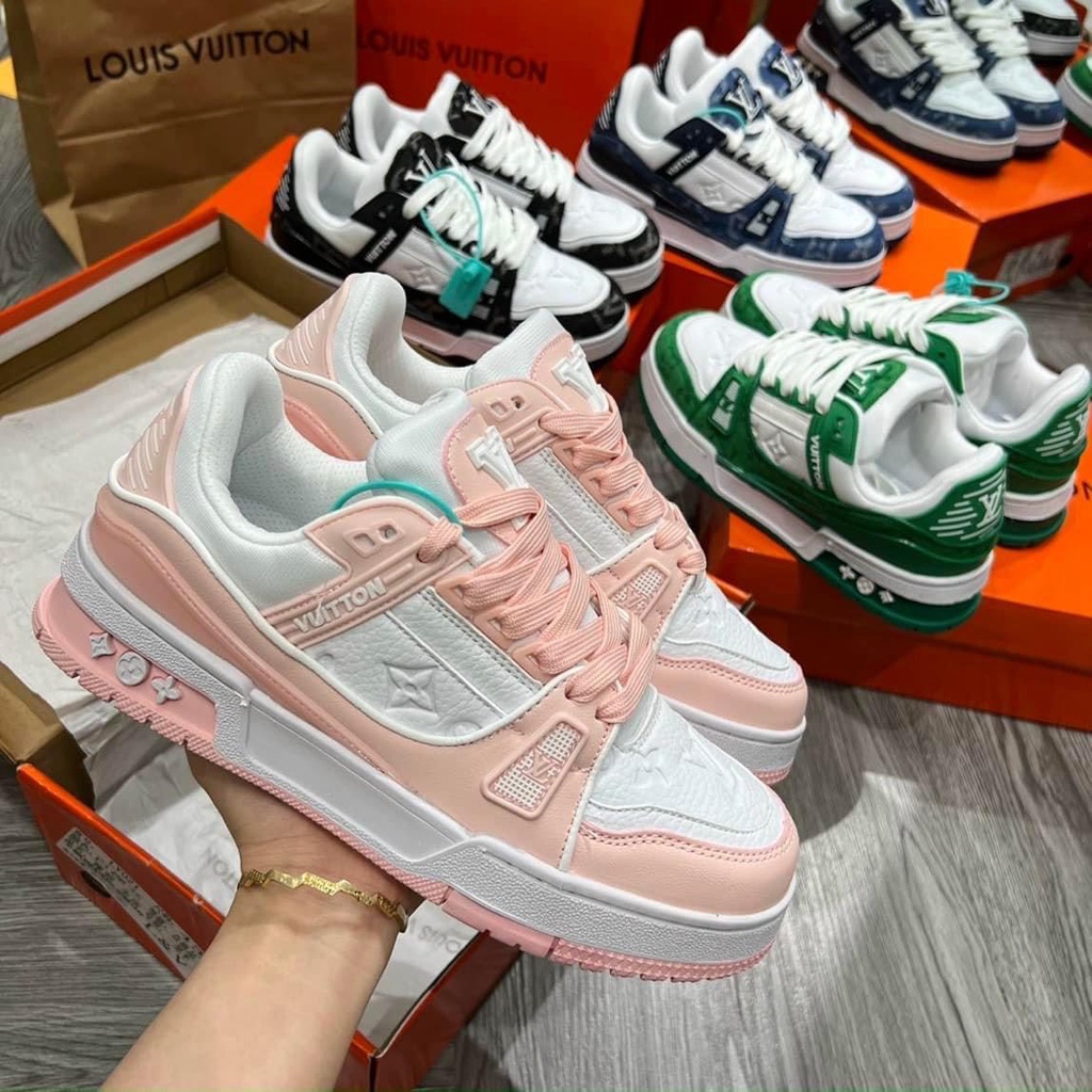 Giày LV Louis Vuitton Trainer,Giày Sneaker LV Nam Nữ Mẫu mới Các màu đế êm bản cao cấp dành cho Nam nữ hot 2022-1_y