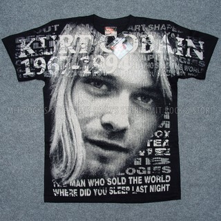 Áo kurt cobain - áo over print - áo rock - size m, l, xl, xxl - áo in công nghệ discharge - áo thái lan