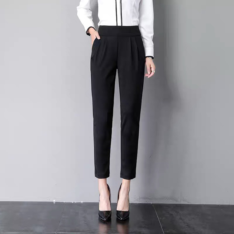 Quần Tây Nữ Lưng Cao khóa sườn Dáng Baggy Cạp Cao Full Size-XMTĐ