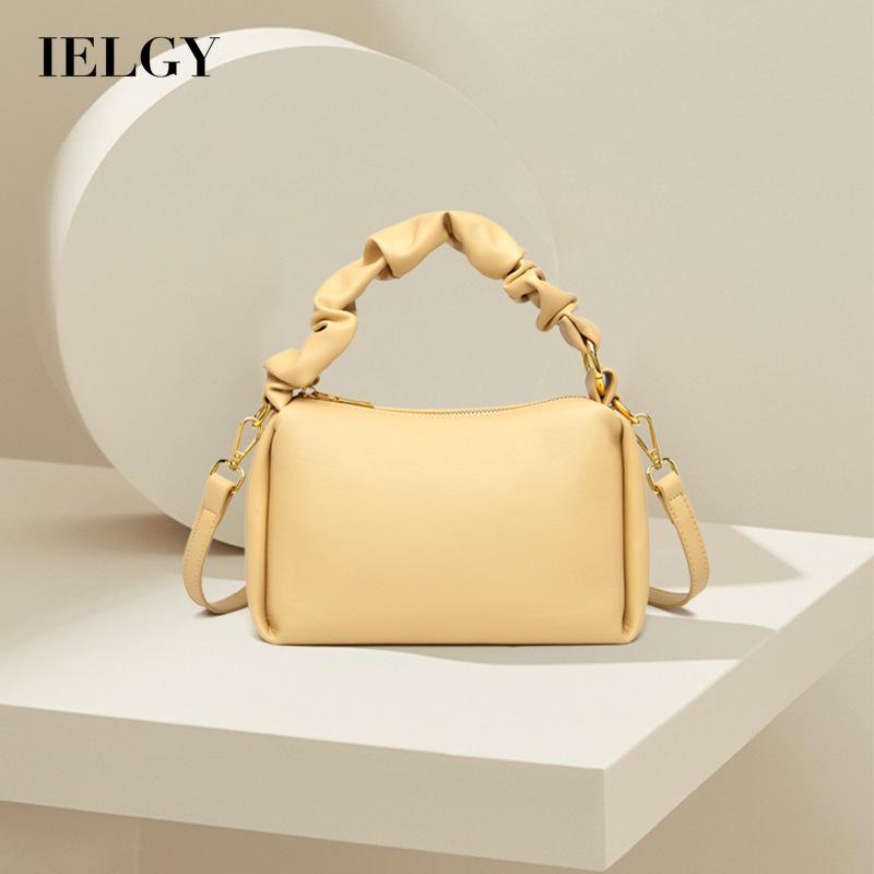 IELGY Túi Đeo Vai Màu Trơn Phong Cách Hàn Quốc Thời Trang Cho Nữ