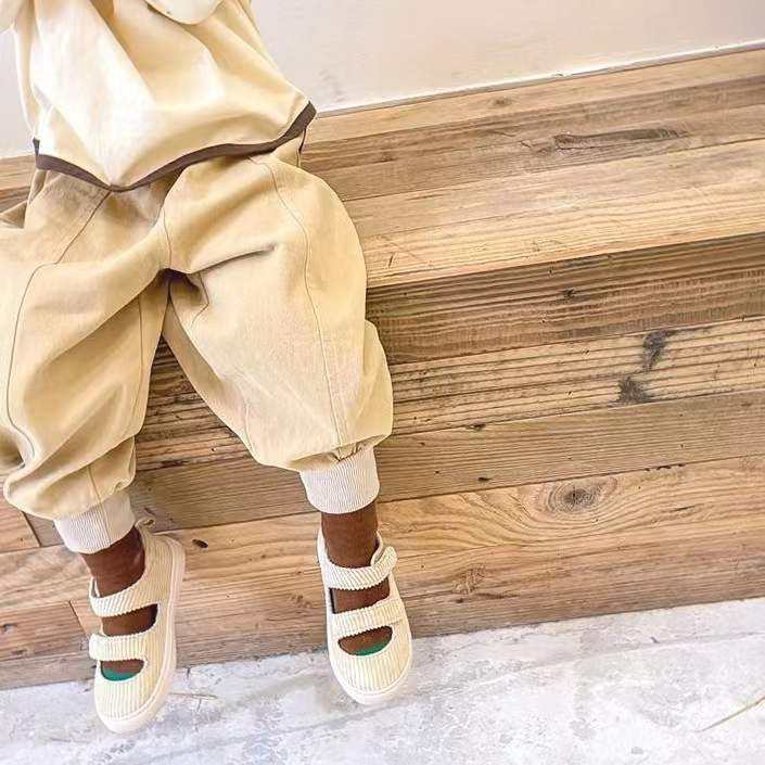 Quần Cotton Mềm Mại Phong Cách Hàn Quốc ~ 2022 Phong Cách Phương Tây Thời Trang Mùa Thu Cho Bé