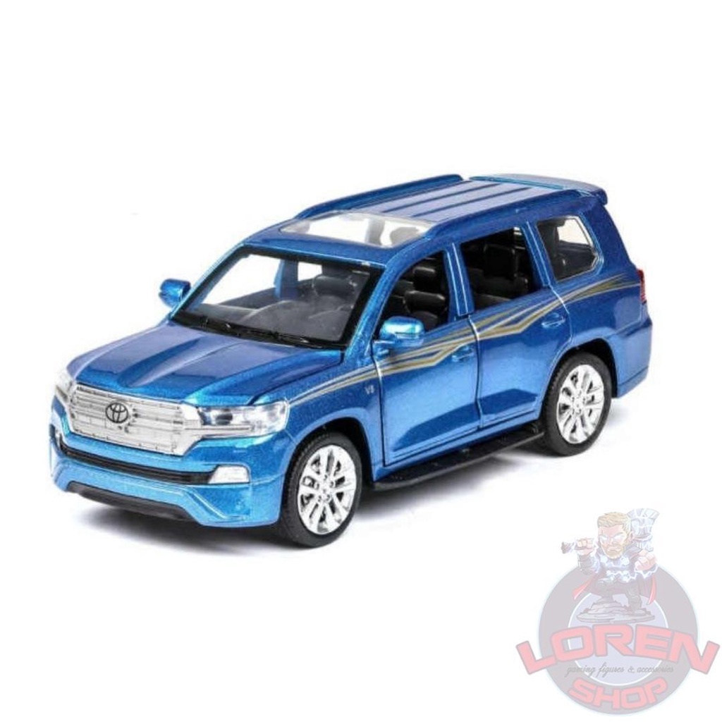 Mô hình ô tô kim loại Toyota Land Cruiser V8 tỷ lệ 1:32, xe SUV hạng sang có đèn còi mở cửa - Lorenshop