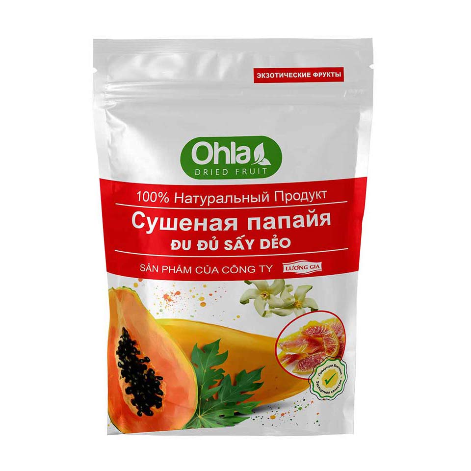 Đu đủ sấy dẻo Ohla 500gr