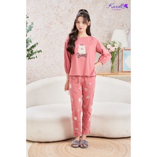 Karoll - Bộ cotton nữ tay dài quần dài Karoll NH22.CT.003