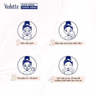 Mặt nạ giấy Vedette Ngọc Trai 22ml