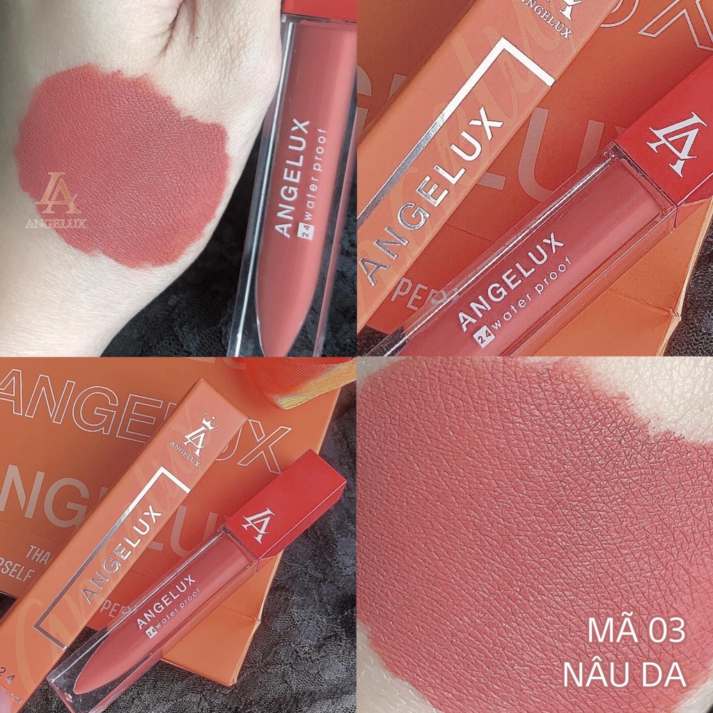 Son Kem Siêu Lì Angelux Màu Nâu Da Siêu Hot Hit
