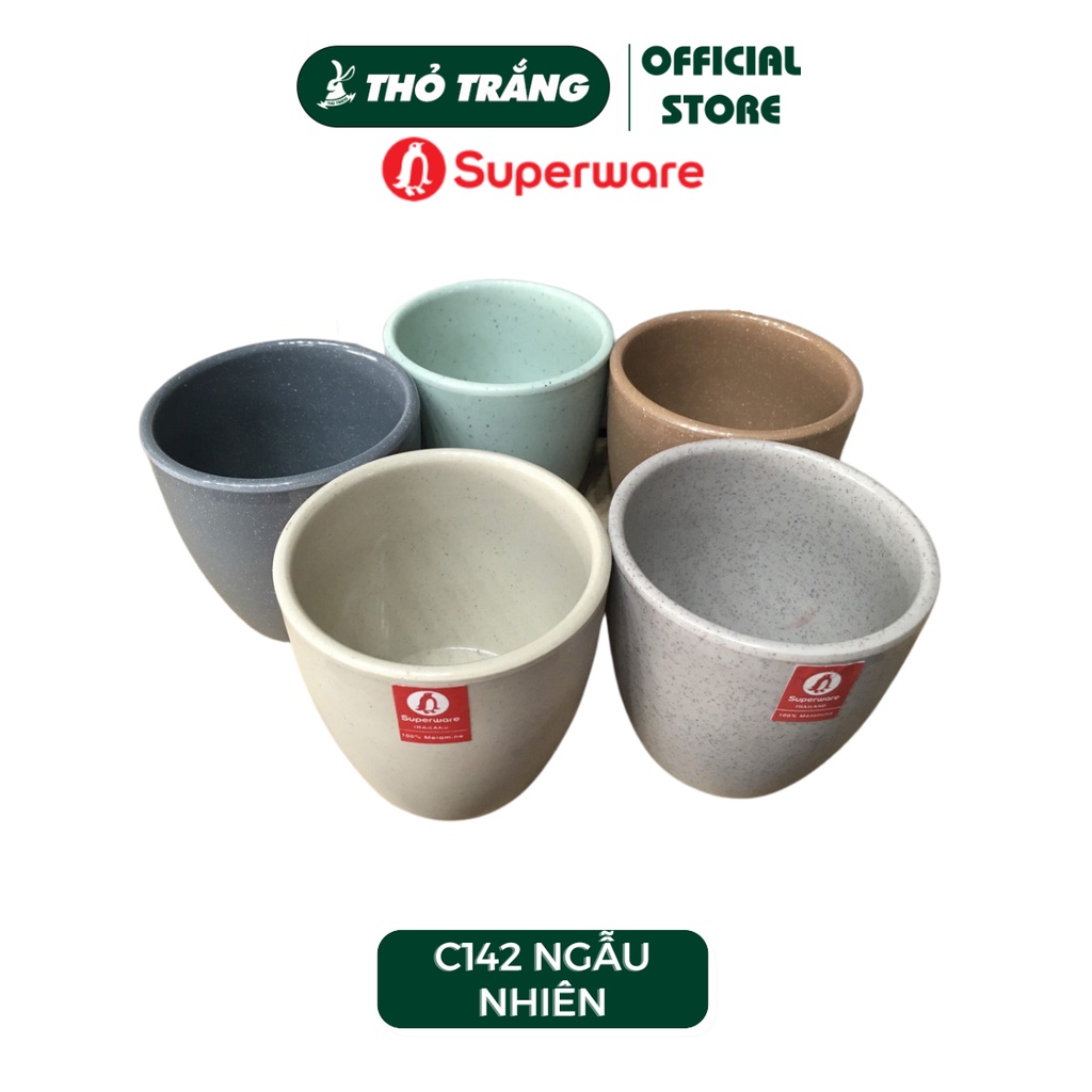 Ly lùn melamine chất liệu khó bể vỡ hàng Thái Lan 200 ml nhiều màu C142