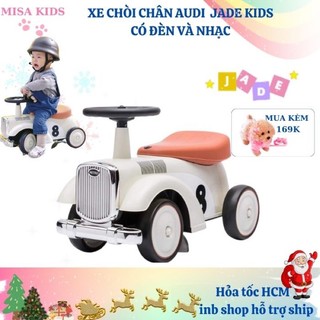 Xe chòi chân ô tô AUDI cho bé, xe chòi có đèn led, có nhạc, cốp đựng cao cấp cho bé Misakids
