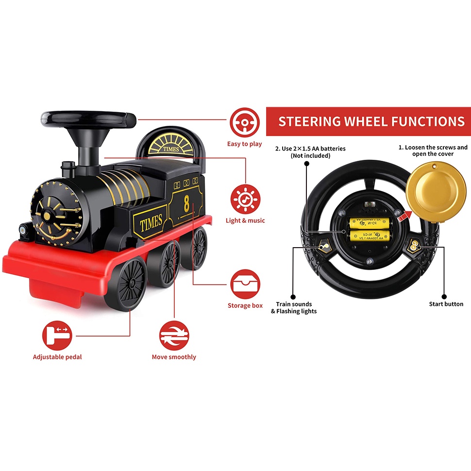 Xe lửa bé tự lái - quà tặng sinh nhật, giáng sinh ý nghĩa