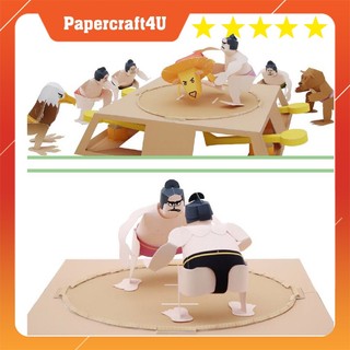 Mô hình giấy 3D Game Sumo Wrestling Game