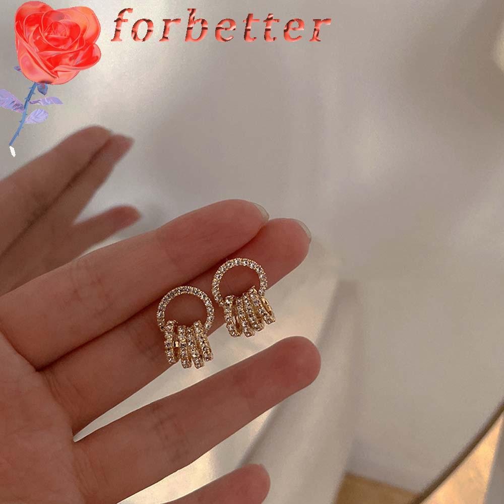 Khuyên Tai Nữ Hình Tròn Thời Trang Hàn