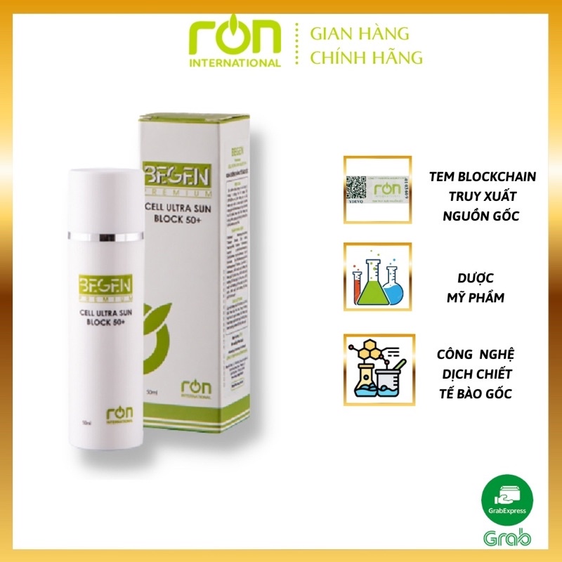 Kem Chống Nắng Tế Bào Gốc BEGEN PREMIUM BLOCK 50+ - Ron International