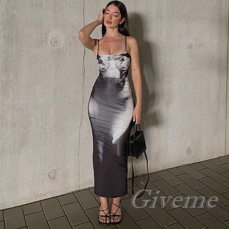 Đầm Hai Dây Dáng Ôm Màu Nhuộm Thời Trang Mùa Hè Cho Bạn Gái