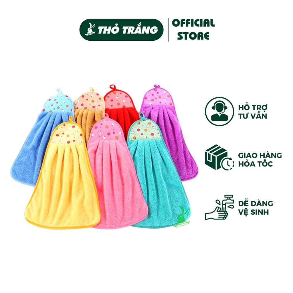 Khăn lau tay, khăn đa năng dùng trong nhà bếp đa năng siêu thấm 100% cotton mềm mịn PGL