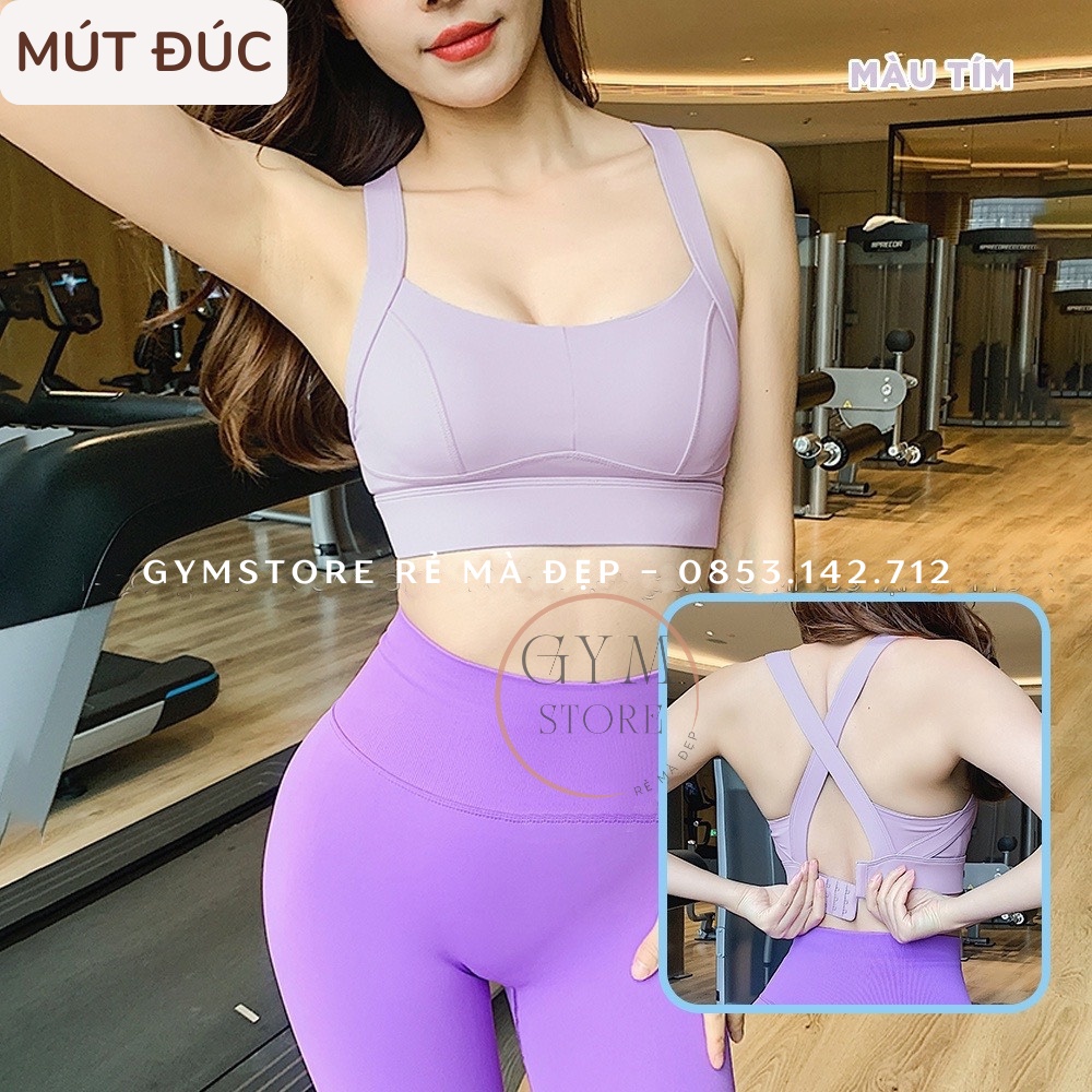 Áo Bra Tập Gym Mút Đúc❤️𝐇𝐀̀𝐍𝐆 𝐗𝐈̣𝐍❤️ Áo lót thể thao nữ tập Pilate Yoga Thun Poly Thoáng Mát Đồ Tập Rẻ Đẹp 𝐆𝐘𝐌𝐒𝐓𝐎𝐑𝐄 803