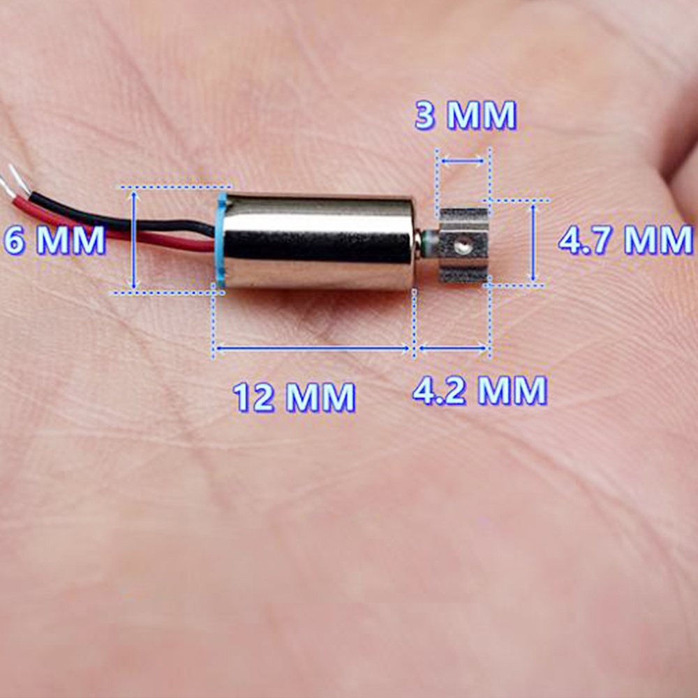 Set 5 Động Cơ Rung 6mm 612 DC 1.5V 2.4V 3V Dành Cho Bàn Chải Đánh Răng Điện Tử