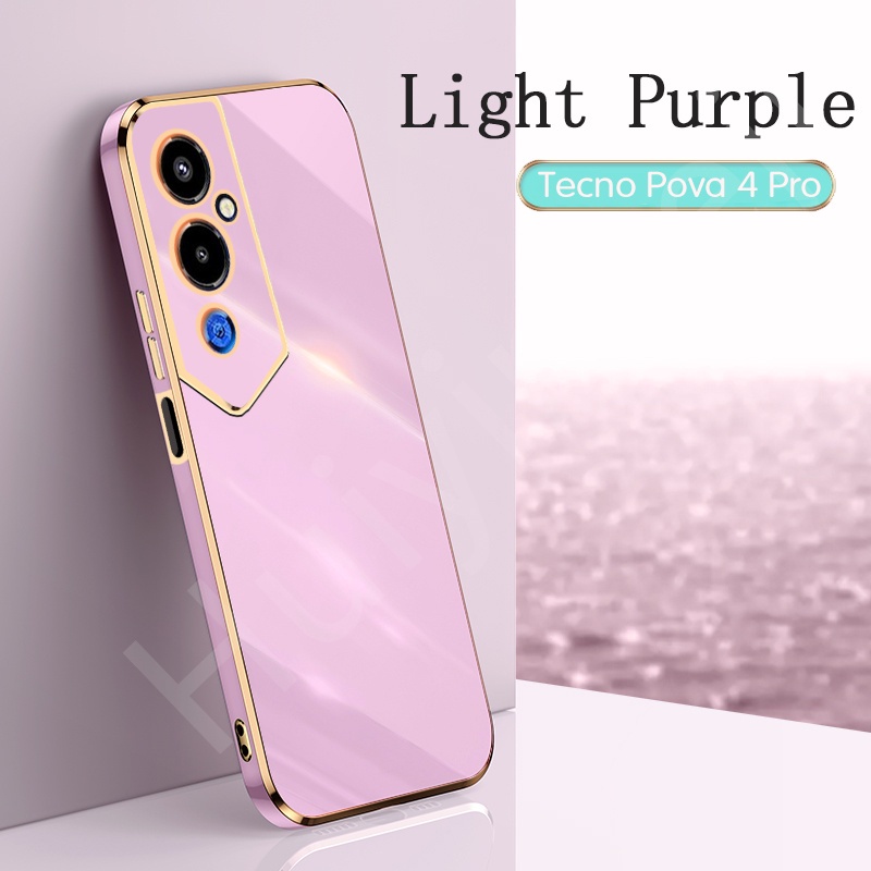 Ốp Lưng Mạ Điện Cho Tecno Pova 4 Pro LG8n