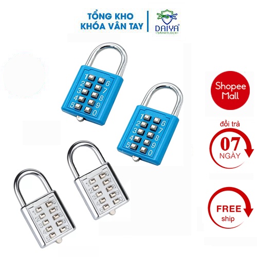 Khóa số mini 10 mã số DAIYA SMART LOCK HC04, khóa số vali, khóa tủ không cần chìa
