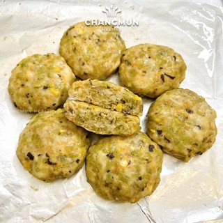 Chả ức gà cốm xanh 𝐂𝐡𝐚𝐧𝐠𝐦𝐮𝐧 𝐇𝐞𝐚𝐥𝐭𝐡𝐲 chả cốm làng Vòng khay 500gr