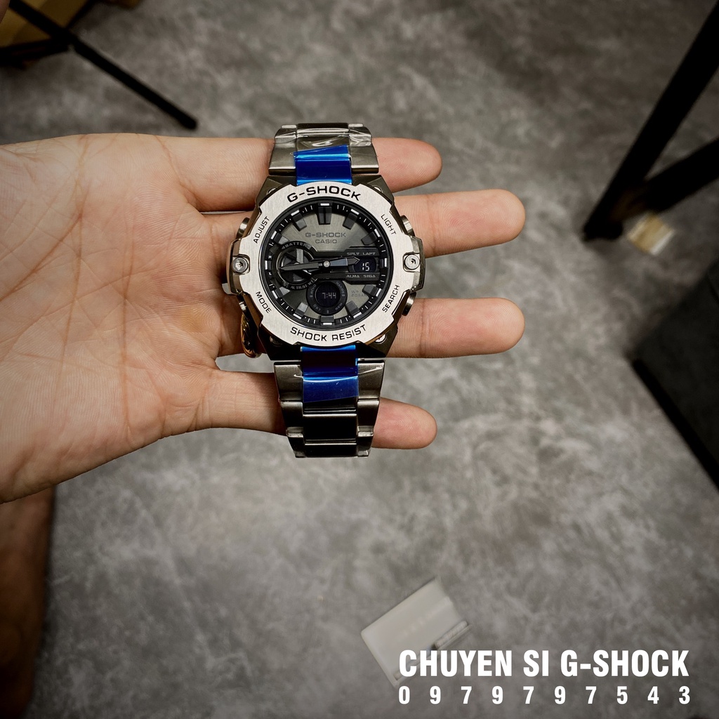 Đồng hồ nam G-SHOCK GST-B400D-1A Camouflage | GST-B400 Camouflage | GSTB400 | Full phụ kiện.